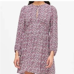 Banana Republic Pink floral Keyhole Dress NWT size 10